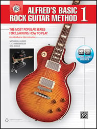 Alfred's Basic Rock Guitar Method #1 Guitar and Fretted sheet music cover Thumbnail